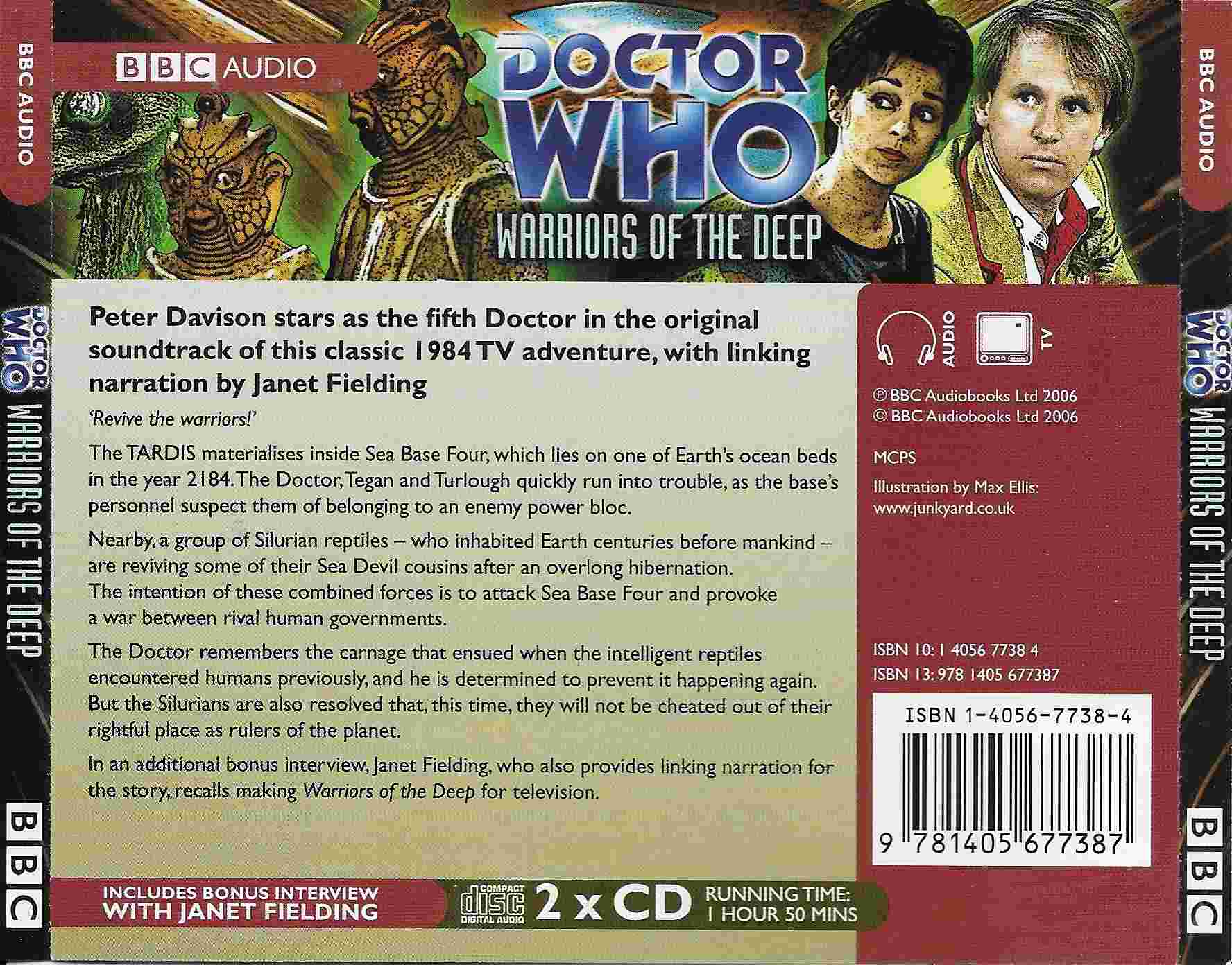 Picture of ISBN 1-4056-7738-4 Doctor Who - Warriors of the deep by artist Johnny Byrne from the BBC records and Tapes library